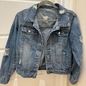 Distressed Denim Jacket